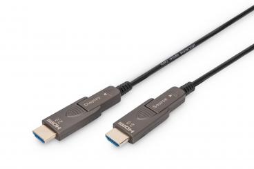 4K - HDMI AOC Hybrid Glasfaserkabel mit 15m abnehmbaren Stecker 