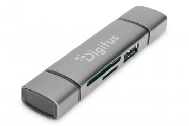 Dualer Kartenlesegerät & Hub USB-C / USB-A 
