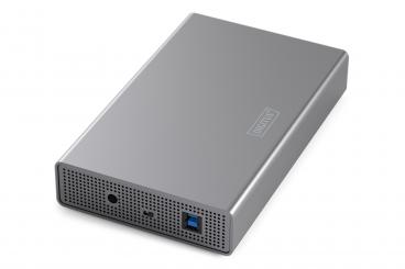 DIGITUS USB 3.0 Festplattengehäuse, 3,5", SATA, 16TB, Aluminium 