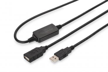 Aktives USB 2.0  Verlängerungskabel, 10m 