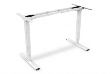 Elektrisch höhenverstellbares Tischgestell, Dual-Motor, 3-Stufen, Weiß 