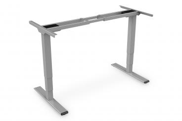 Elektrisch höhenverstellbares Tischgestell, Dual-Motor, 3-Stufen, Grau 
