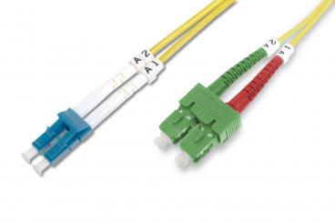 Fiber Optic Singlemode Patchkabel SC ( APC ) zu LC ( PC ) 