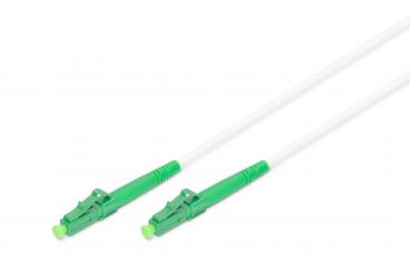 Glasfaser Patchkabel, stahlarmiert, simplex, singlemode, LC/APC – LC/APC, 1 m 