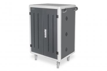 Mobiler Ladeschrank für 30 Notebooks / Tablets bis 16 Zoll, Datensynchronisation, UV-C, USB-A 
