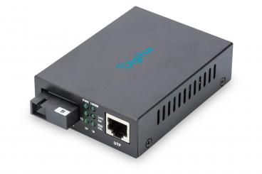 Bidirektionaler Gigabit Medienkonverter, RJ45 / SC 