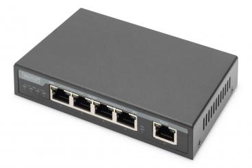 4-Port Gigabit 4PPoE Extender, 802.3at, 60 W 