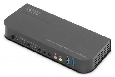 KVM Switch, 2x1 HDMI, HDMI Out,USB, 4Kx2K@60Hz 